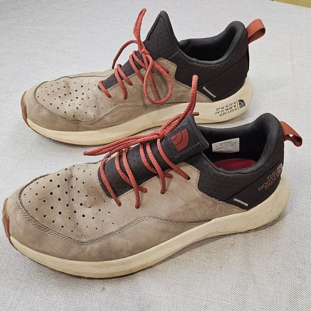 The North Face Recovery Slip-On Knit II Mens 11 Brown Leather Sneakers NF0A48MV